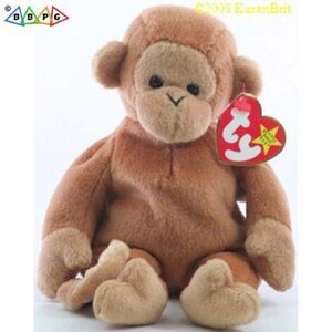 TY Teenie Beanie Baby 1998 McDonalds Happy Meal Toy #2 Bongo The Monkey Sealed